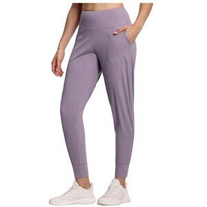 NEW THE GYM PEOPLE Women's Joggers Pants, Workout, Yoga, Running, Grey Purple S